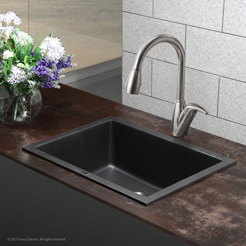 Kraus 24 X 18 Drop In Kitchen Sink Reviews Wayfair Ca   24%2522 X 18%2522 Drop In Kitchen Sink 